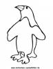 Ausmalbild kostenlose Malvorlage Pinguin