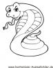 Ausmalbild Klapperschlange 1