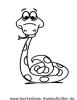 Ausmalbild Schlange 3