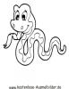 Ausmalbild Schlange 5