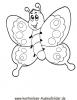 Ausmalbild Schmetterling 4