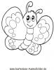 Ausmalbild Schmetterling 8