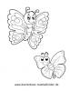 Ausmalbild Schmetterlinge