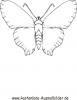 Ausmalbild heller Schmetterling