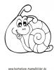 Ausmalbild Schnecke 4