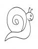 Ausmalbild lachende Schnecke