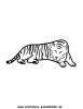 Ausmalbild Tiger 10
