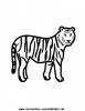Ausmalbild Tiger 4