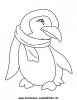 Ausmalbild Pinguin 1