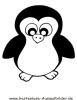 Ausmalbild Pinguin