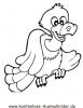 Ausmalbild Vogel 3