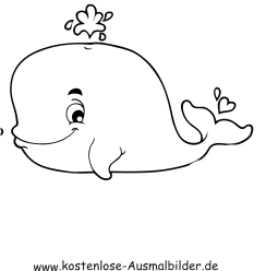 Ausmalbild Walfisch