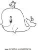 Ausmalbild Walfisch