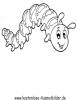 Ausmalbild Raupe 1
