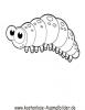 Ausmalbild Raupe