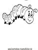 Ausmalbild Wurm 1