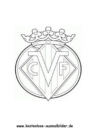 Ausmalbilder / Malvorlagen FC Villarreal