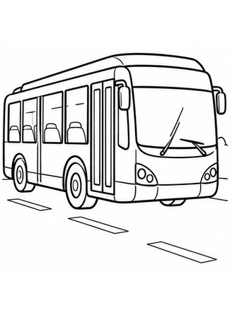 Ausmalbild Bus