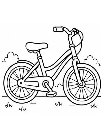 Ausmalbild Fahrrad