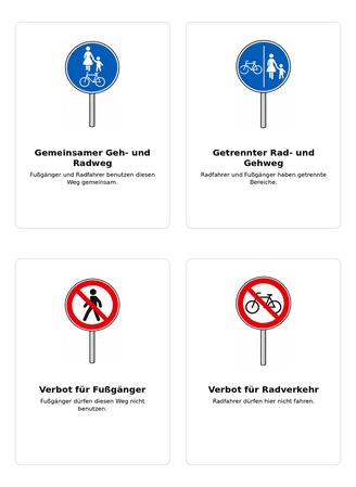 Ausmalbild Verkehrszeichen Lernkarten 3