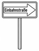 Ausmalbild Verkehrsschild Einbahnstrasse