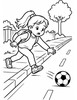 Ausmalbild Dem Ball auf die Strasse folgen falsch