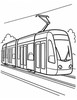 Ausmalbild Strassenbahn