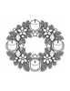Ausmalbild Adventskranz als Mandala