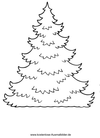 christbaum zum selber schmuecken - weihnachten ausmalen