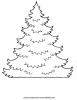 Ausmalbild Christbaum zum selber schmücken