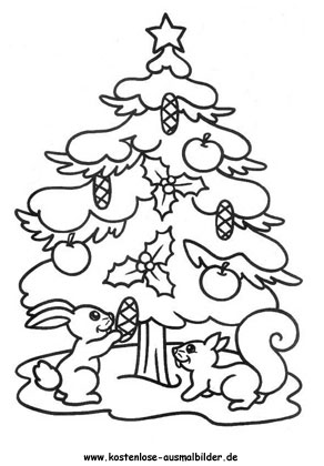 Ausmalbilder Weihnachtsbaum