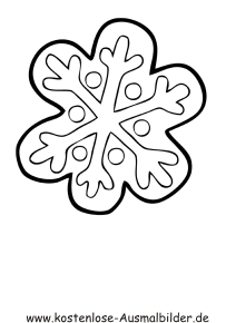 Ausmalbild Weihnachtskeks
