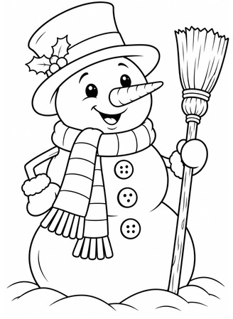 Schneemann Ausmalbilder