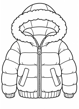 Neue Winterkleidung Ausmalbilder