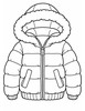 Ausmalbild Winterjacke
