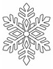 Ausmalbild Grosse Schneeflocke