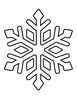 Ausmalbild Schneeflocke