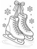 Ausmalbild Paar Schlittschuhe