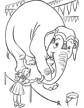 Zirkustier Elefant