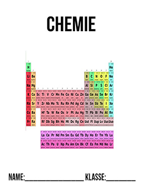 Deckblatt Chemie Deckblatt Periodensystem 1