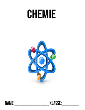 Deckblatt Chemie Deckblatt mit Atom