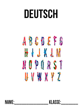 Deckblatt Deutsch-Deckblatt-Alphabet