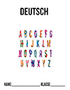 Deckblatt Deutsch Deckblatt Alphabet