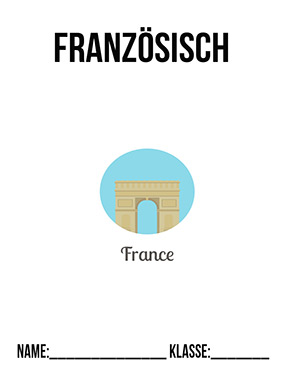 Deckblatt Franzoesisch-Portfolio-Deckblatt