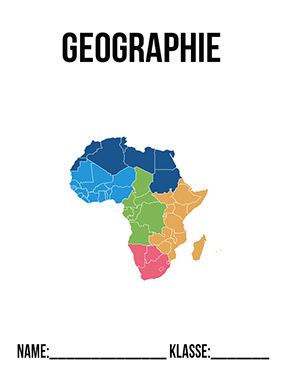 Deckblatt Geographie Deckblatt Afrika Kontinent