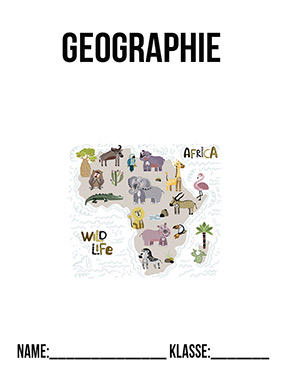 Deckblatt Geographie Deckblatt Afrika Tiere