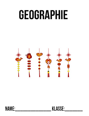 Deckblatt Geographie Deckblatt China Neujahr