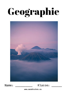 Deckblatt Geographie Deckblatt Vulkane