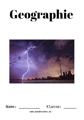Deckblatt Geographie Deckblatt Wetter