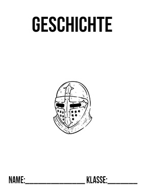 Deckblatt Geschichte Klasse 6 | Deckblätter zum Ausdrucken
